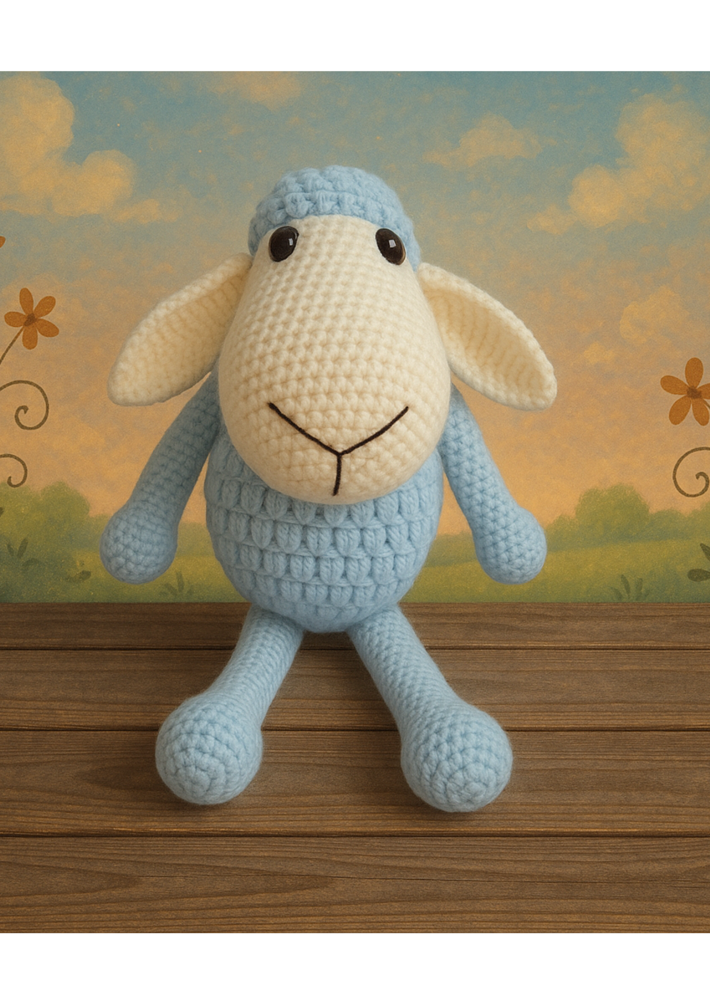 Snowball Sheep – Handmade Crochet Toy for Babies