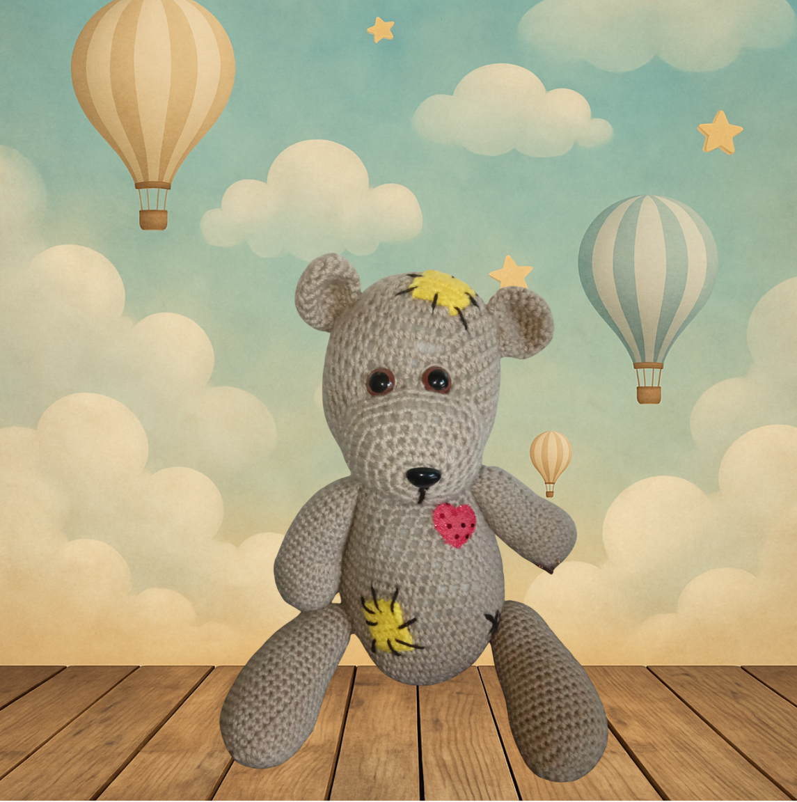 Caramel Bear Crochet Toy for Babies