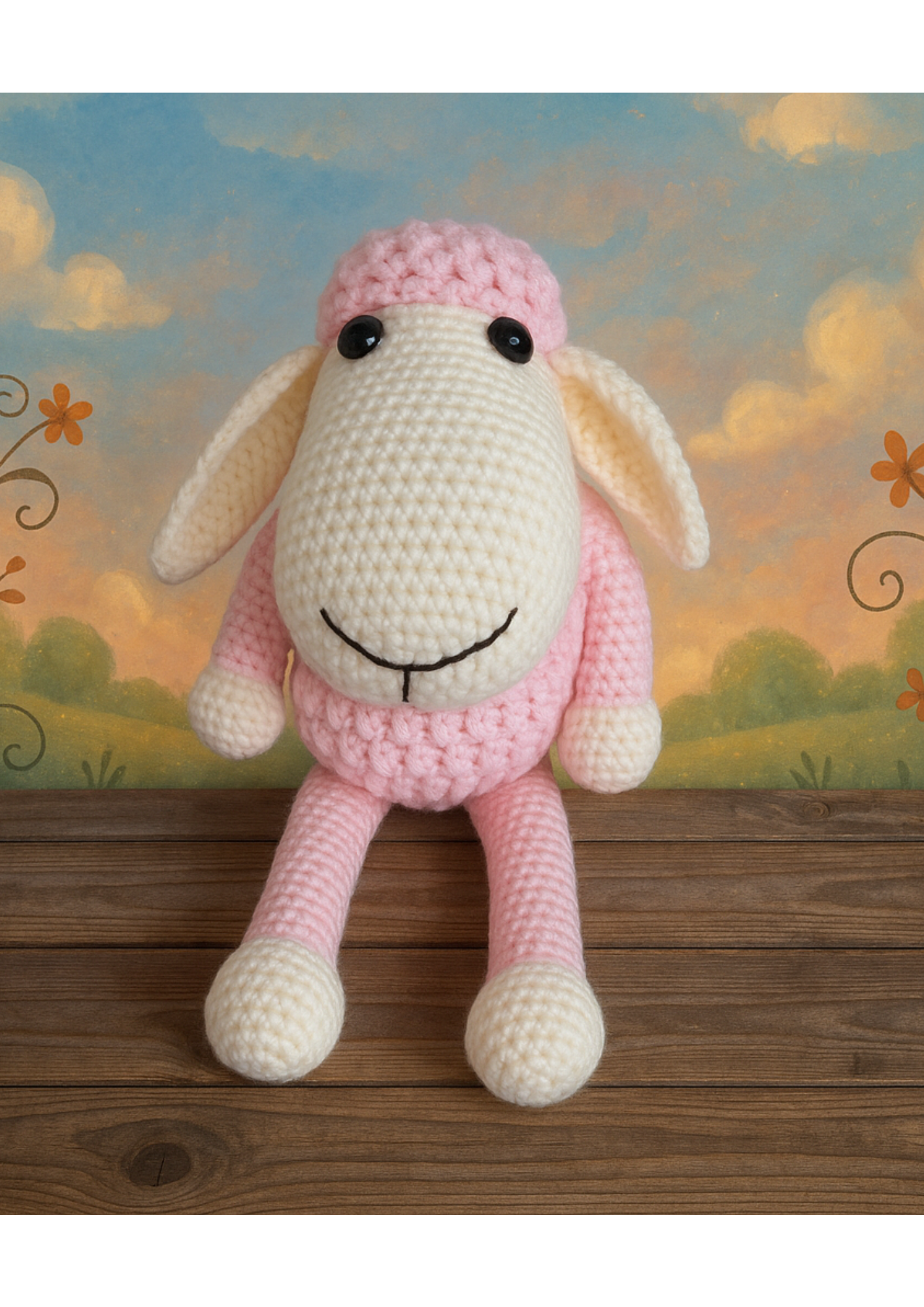 Snowball Sheep – Handmade Crochet Toy for Babies