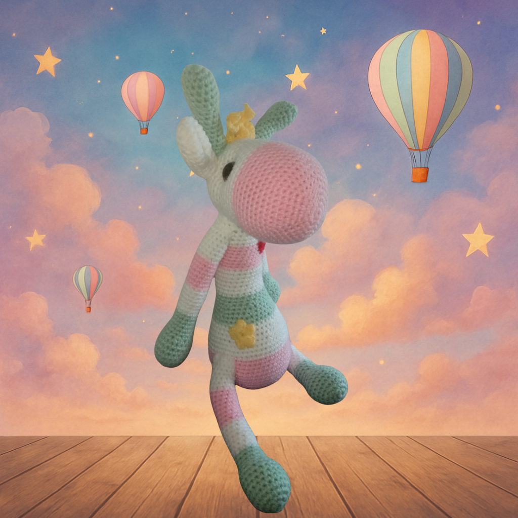 Handmade Giraffe Crochet Toy