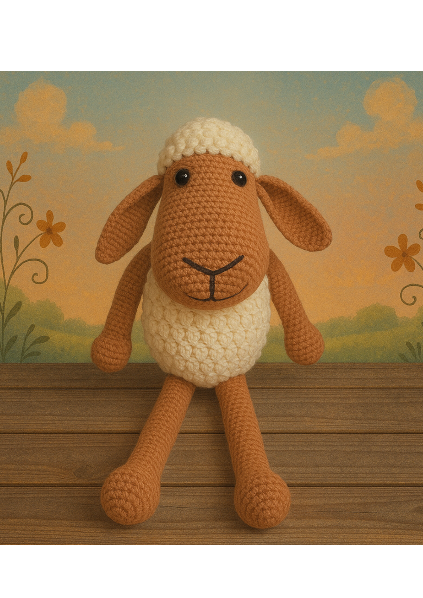 Snowball Sheep – Handmade Crochet Toy for Babies