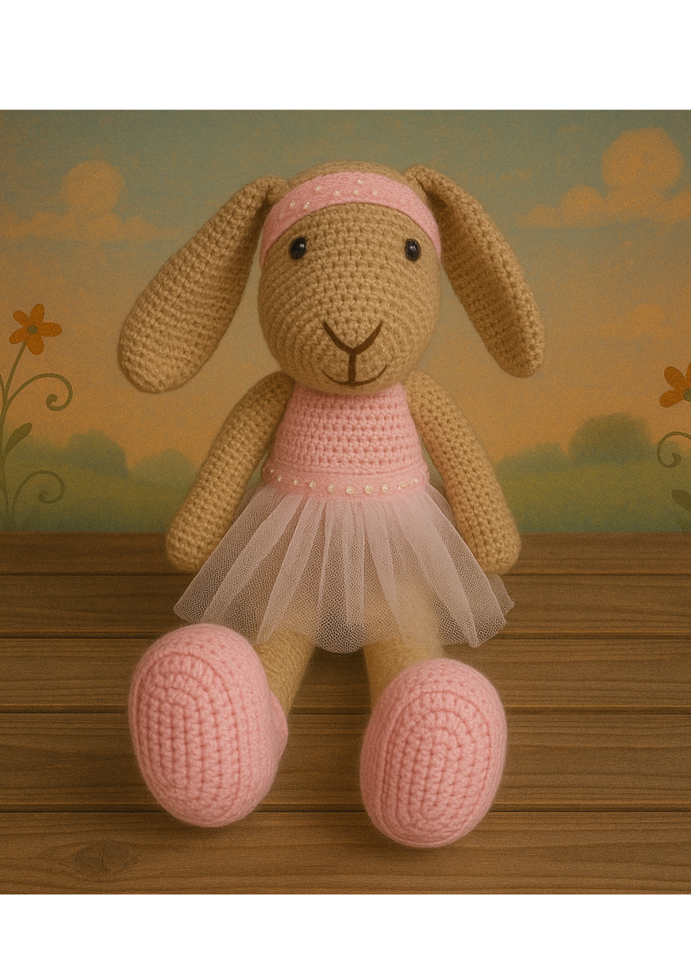 Rosie Bunny – Handmade Crochet Toy for Babies
