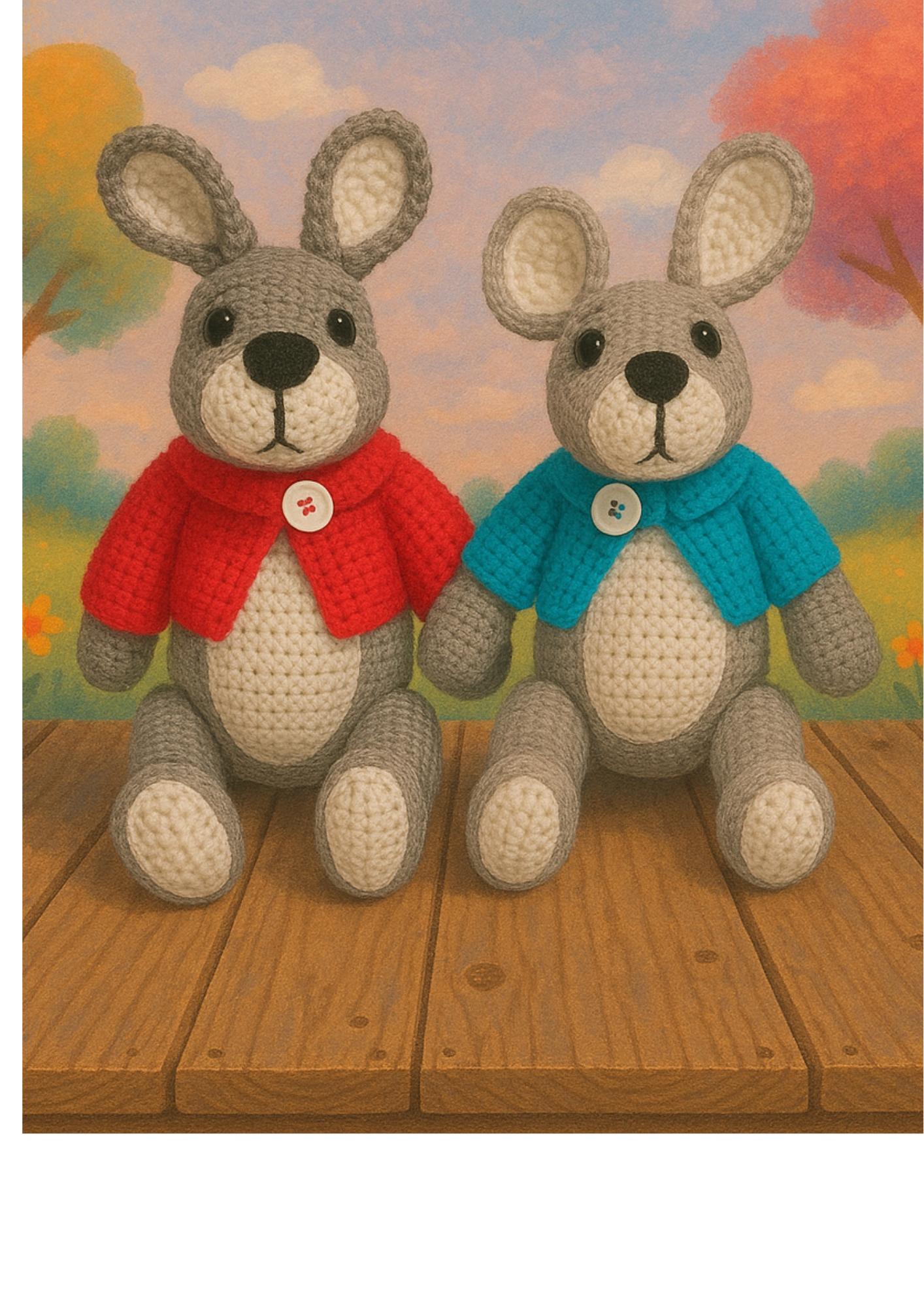 Robby Rabbit – Handmade Crochet Toy for Babies